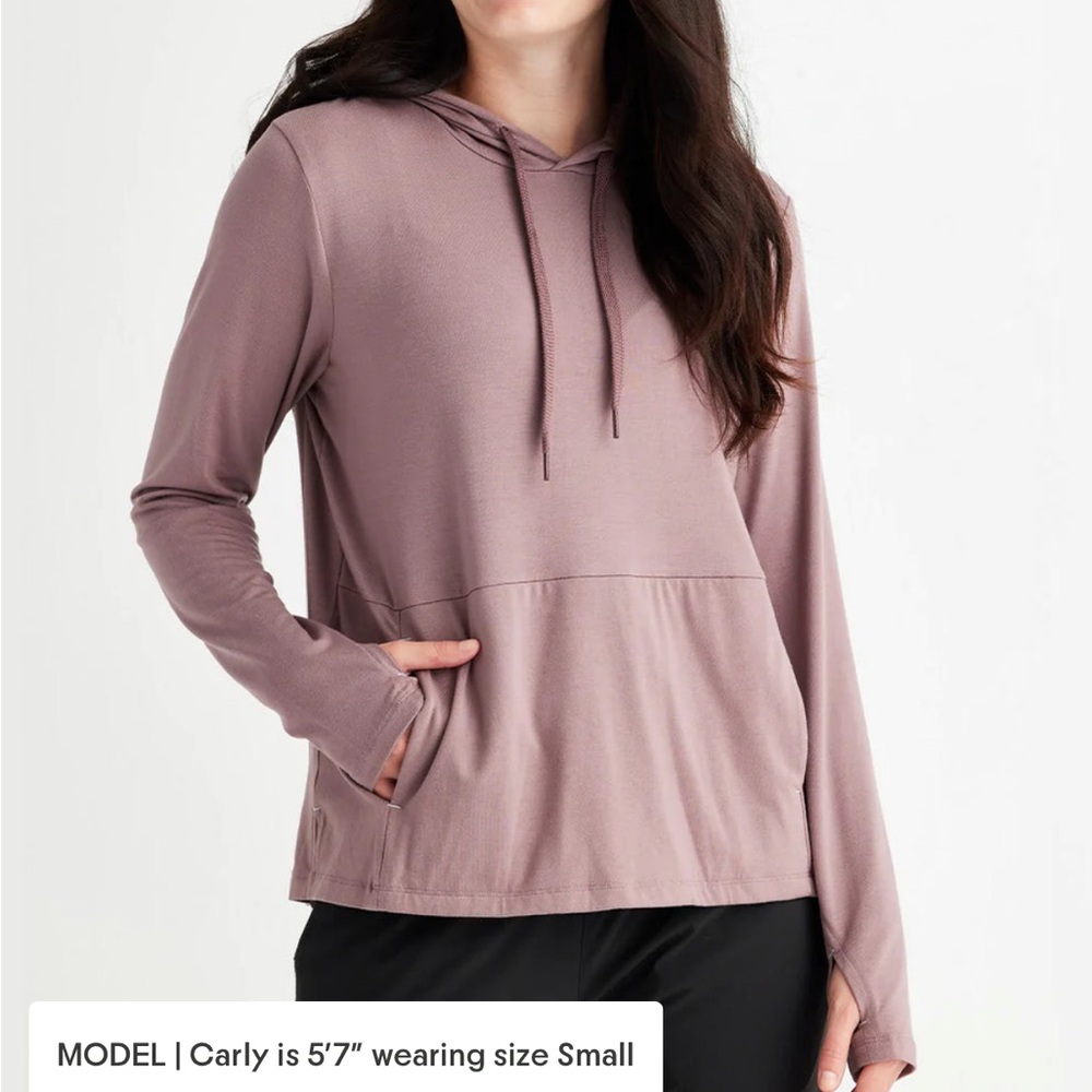 Free Fly hoodie purple XS